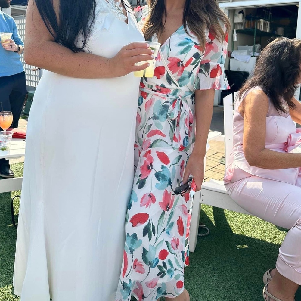 White Floral Dress